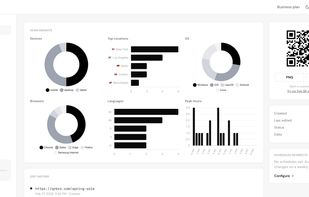 Scan insights breakdown showing devices, top locations, operating systems, browsers, languages, and peak hours.
