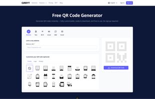 Customize your QR Code with logos, colors, and shapes on qrbyt.com