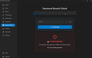 QRE Privacy Toolkit screenshot 2