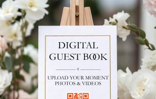 Display your QR
Print your unique QR code on table cards, signage, or invitations. Guests simply scan with their phone's camera.