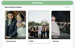 You can separate your the albums into different stages, from the bridal shower all the way to the wedding day