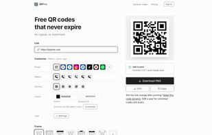 QRPine screenshot 1