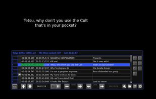 Playing a .srt file.
Progress bar in Qstit 3.