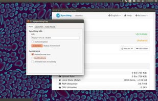 QSyncthingTray screenshot 1