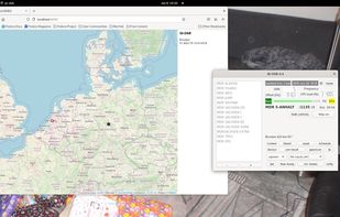 showing current transmitter on map