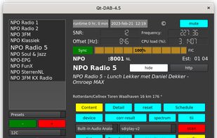 Main window(Qt-DAB 4.5)
