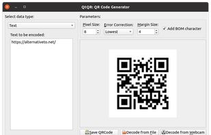 QtQR screenshot 1