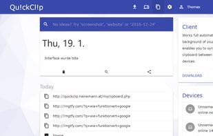 Detailled and well-structured Online History