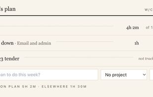 The week you planned, set against what actually happened, with the difference shown and nothing scored.