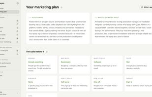  Marketing plan
