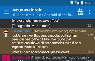 QuasselDroid screenshot 1