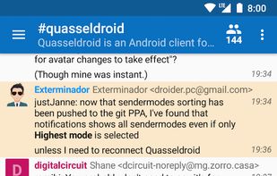QuasselDroid screenshot 1