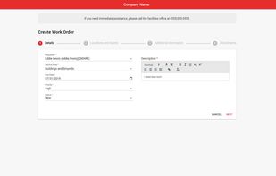 Create Work Order