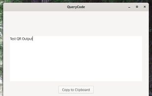 Scanned QR-Code Output Screen