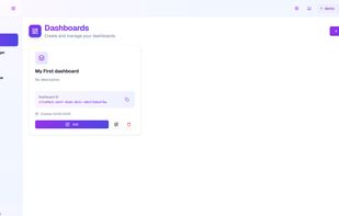 Creating dashboard
