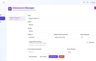 Attaching datasource