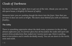 Cloak of Darkness