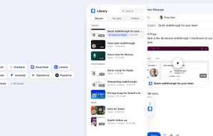 Reusable video and voice recordings from the Quibbly library, available across websites.