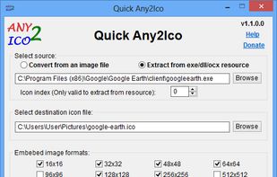 Quick Any2Ico screenshot 1
