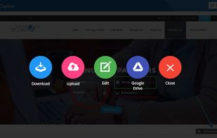Image sharing and saving options. 