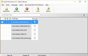 Quick File Locker screenshot 1