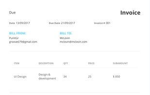 QuickBill screenshot 1