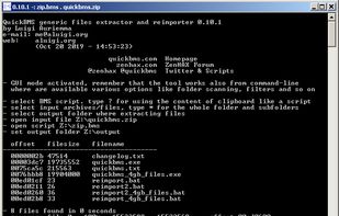 QuickBMS screenshot 1