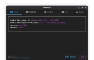 QuickDAV screenshot 1