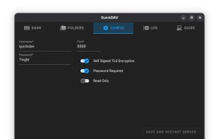 QuickDAV screenshot 2