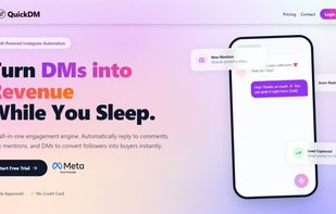 quickdm landing page