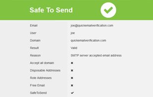 Single email verification tool