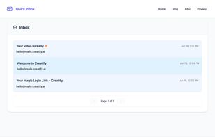 QuickInbox screenshot 2