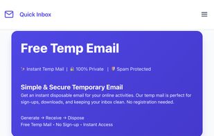 QuickInbox screenshot 1