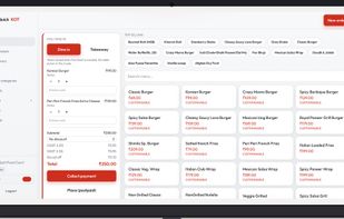 Interactive POS to easily sear items and manage cart