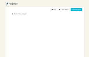 Quicknotes screenshot 1