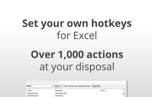 Excel Keyboard Shortcuts Tool