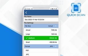 Scanned PDF size and resolution change