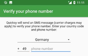 Quicksy screenshot 1