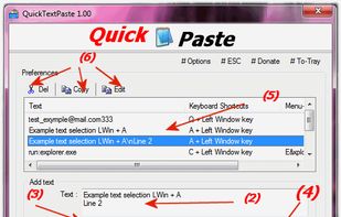 How to add commands eg. keyboard shortcut for quick text paste?