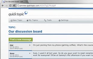 QuickTopic screenshot 1