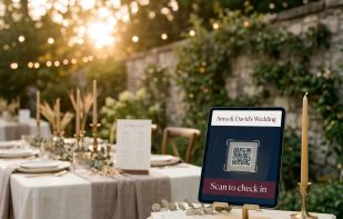 Check guests in at the door with a QR code