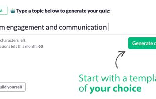 Generate a quiz template with AI and save hours