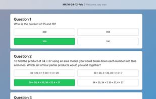 Live Quiz Experience
Students complete quizzes with timer and real-time teacher connection.