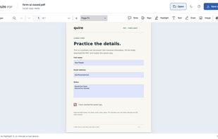 Filling an existing PDF form