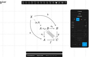 quiver diagram editor screenshot 1