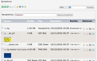 QuiXplorer screenshot 3