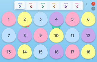 Quiz Whizzy's Classic game mode in the Bubble theme.
