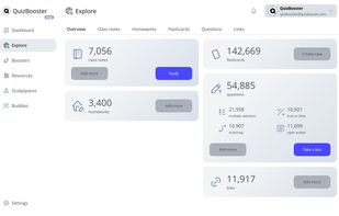 QuizBooster Explore Hub: Never start from scratch. Browse and import from 300,000+ curriculum-aligned questions and flashcard decks generated daily by QuBit AI.