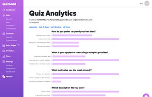 QuizLead screenshot 2