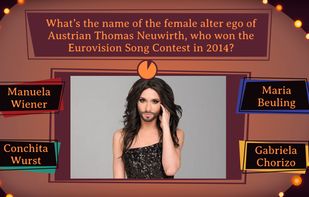 Any question can be enhanced with pictures, audio and video. Attachments can be played before, during or after any question or round.